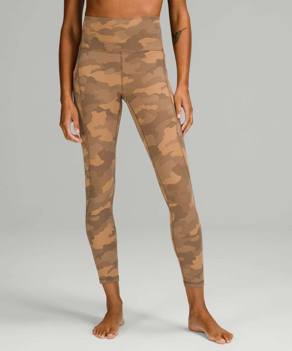 Lululemon Align High-Rise Leggings Pockets 25" Heritage 365 Camo Beige Multi